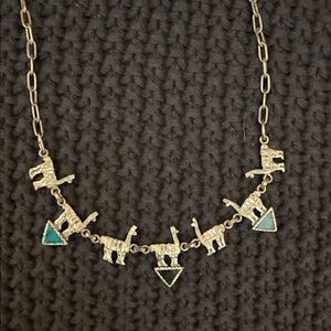 Sterling Silver Llama Charm Necklace